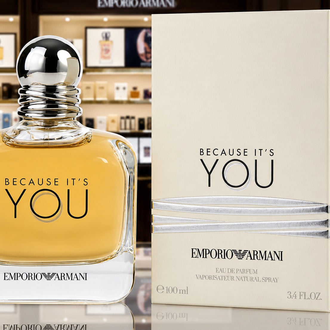 Emporio Armani Because It's You for Women Eau de Parfum Spray 3.4 oz
