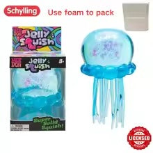 Needoh Fuzz Ball Jellyfish Squishy Blind Box Random Color Soft Stress Relief Toy Cute Relaxing Squeeze Sensory Toy