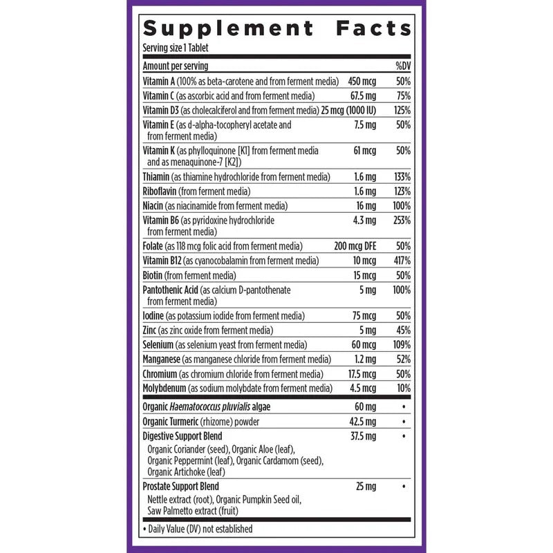 New Chapter Every Man's One Daily 55+ Multivitamin Tablets - 48 Count
