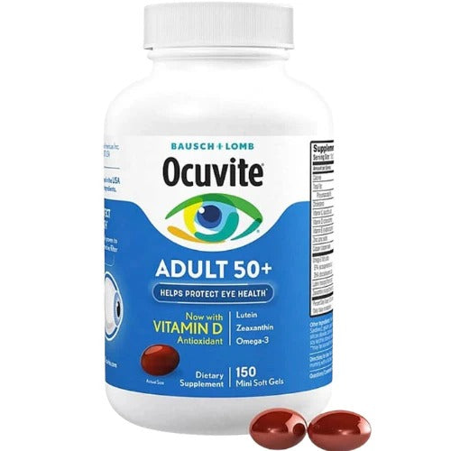 Bausch & Lomb Ocuvite Eye Vitamin & Mineral Supplement Adult 50+ softgels