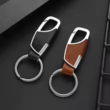 Vintage Personalized Keychain Leather Metal Gift For Men Women Unisex Stylish Handmade Engraved Unique Durable Creative Best New