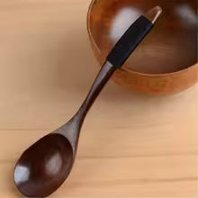 Handmade Dessert Wood Catering Scoop Hand-made Tableware Cooking Utensil Wooden Spoon Kitchen Tool Soup Spoon