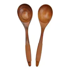 Handmade Dessert Wood Catering Scoop Hand-made Tableware Cooking Utensil Wooden Spoon Kitchen Tool Soup Spoon