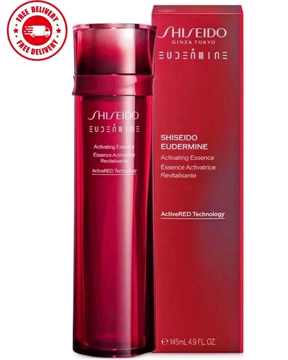Shiseido Eudermine Activating Essence Active Red Tech 4.9oz / 145ml NEW in BOX