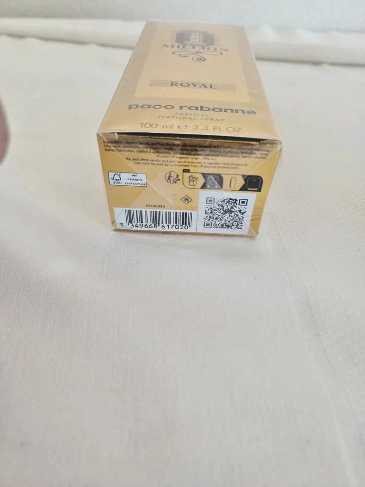 1 Million Royal by Paco Rabanne 3.4 oz (100ml) Parfum Spray for Men New Sealed